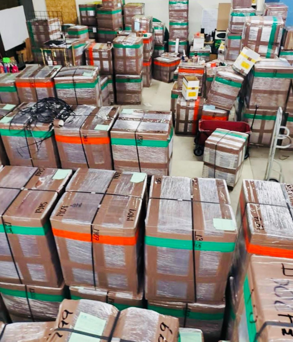 Paquetes preparados para envío a México